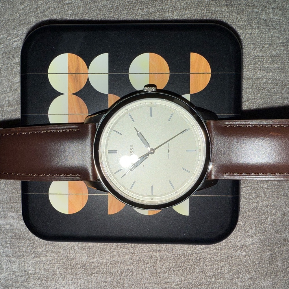 Fossil Brown Leather Men's Watch